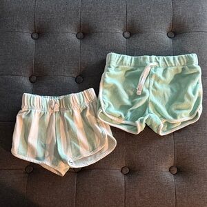 Mint Green Kids Shorts Set